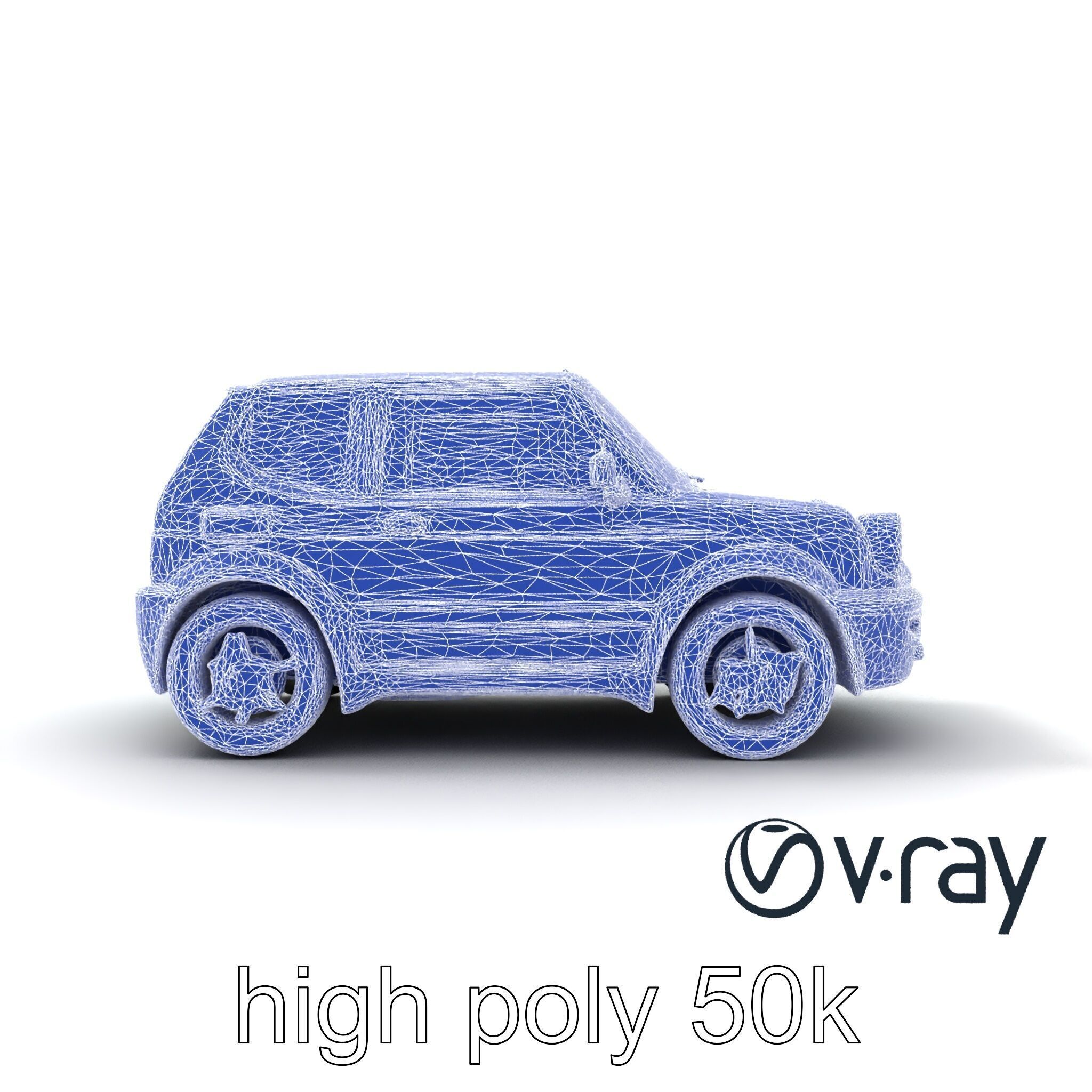 Sporty Retro Hatchback 1980s Urban Mobility model pack Low-poly 3D model_29