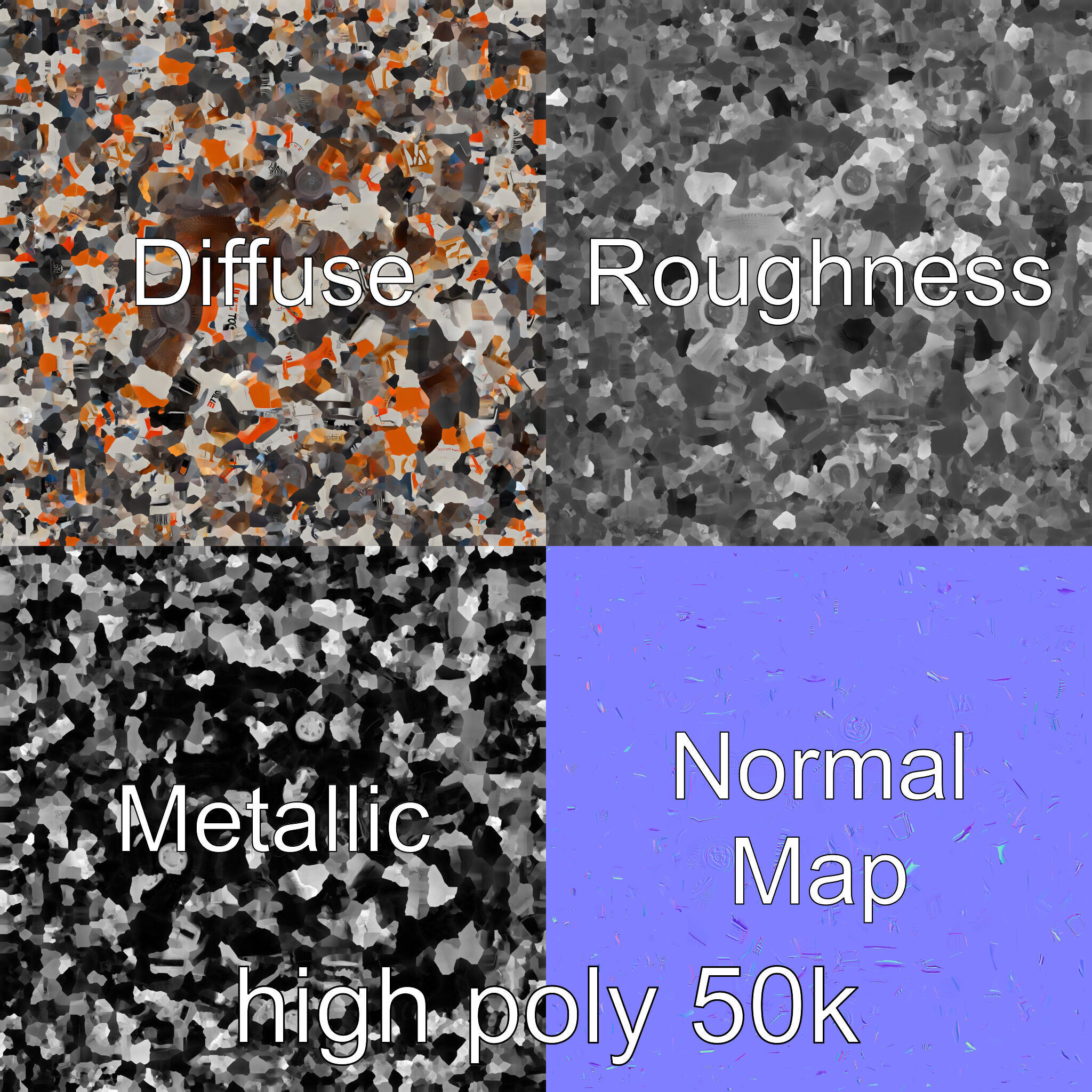 Retro Rally Car Model Pack with Aerodynamic Frame and Off-Roa... Low-poly 3D model_2