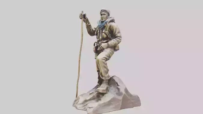Mountain Climber Statue model 2