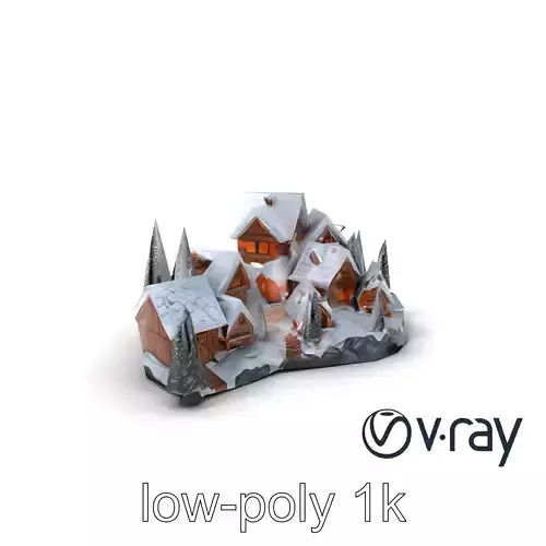 Enchanted Winter Village model pack