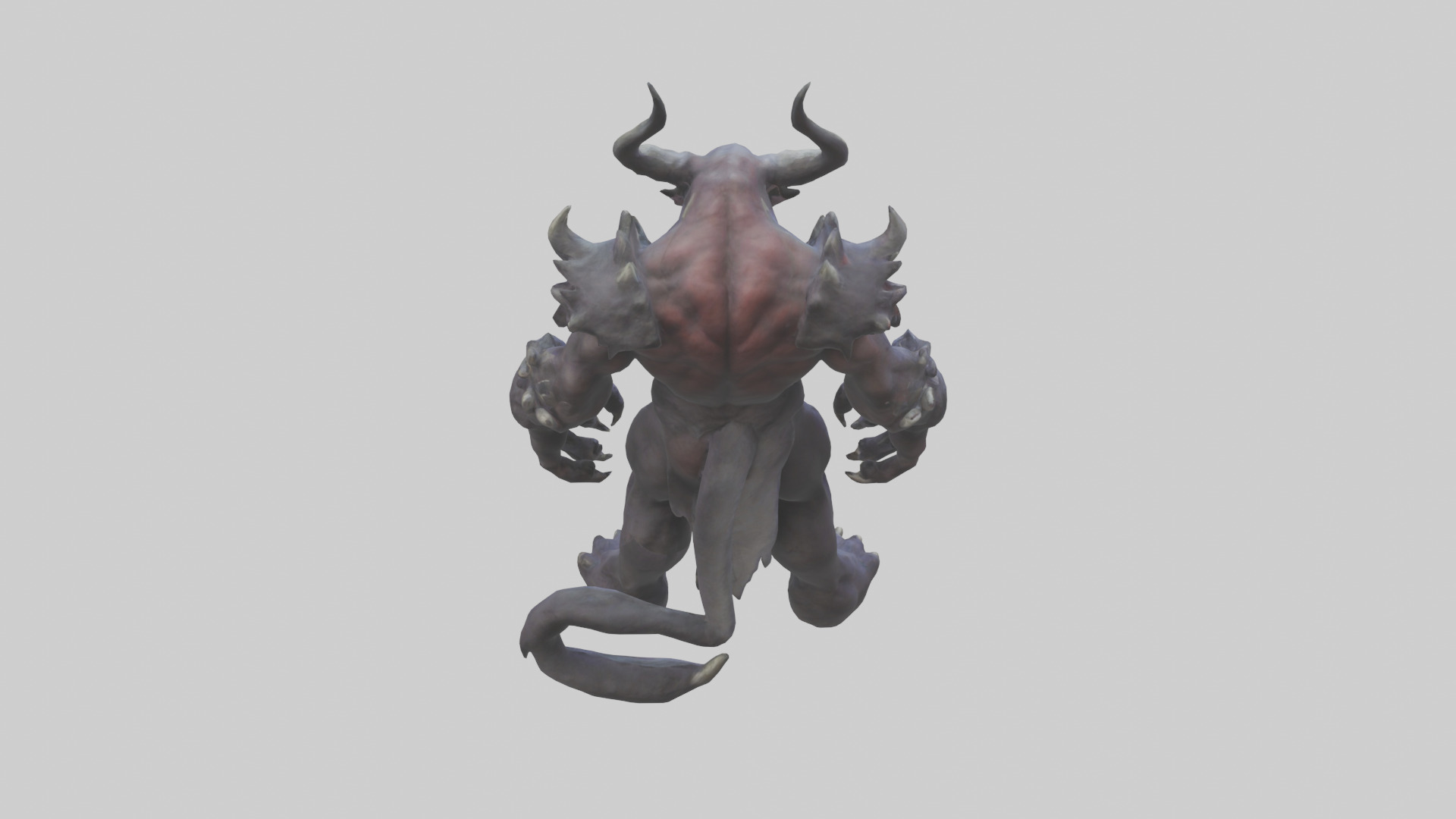 Mountain Demon model Low-poly 3D model_15
