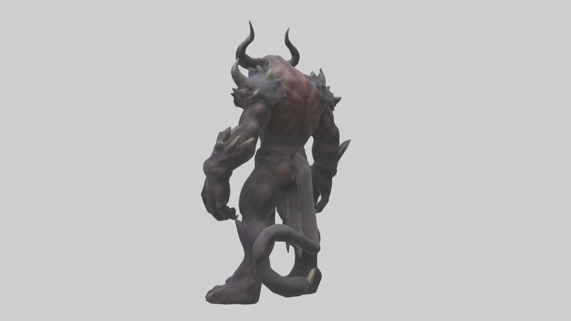 Mountain Demon model Low-poly 3D model_1