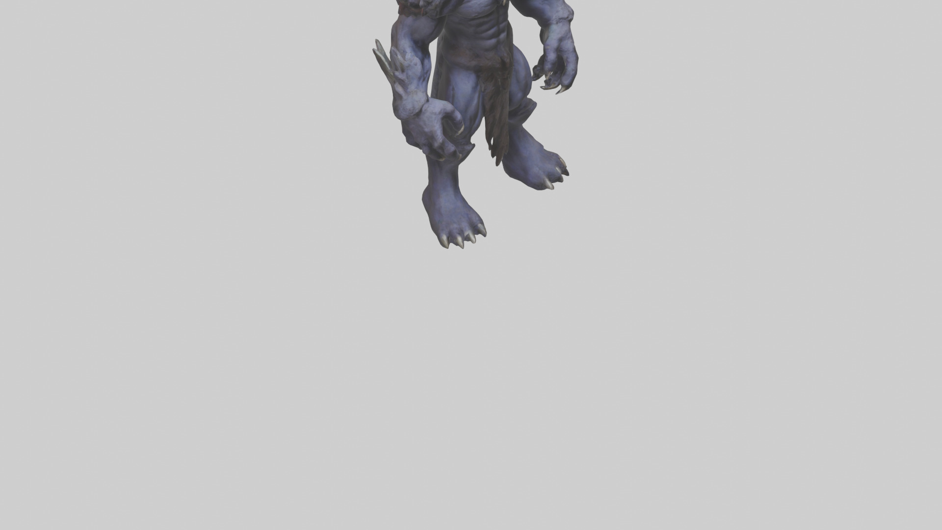 Mountain Demon model Low-poly 3D model_6