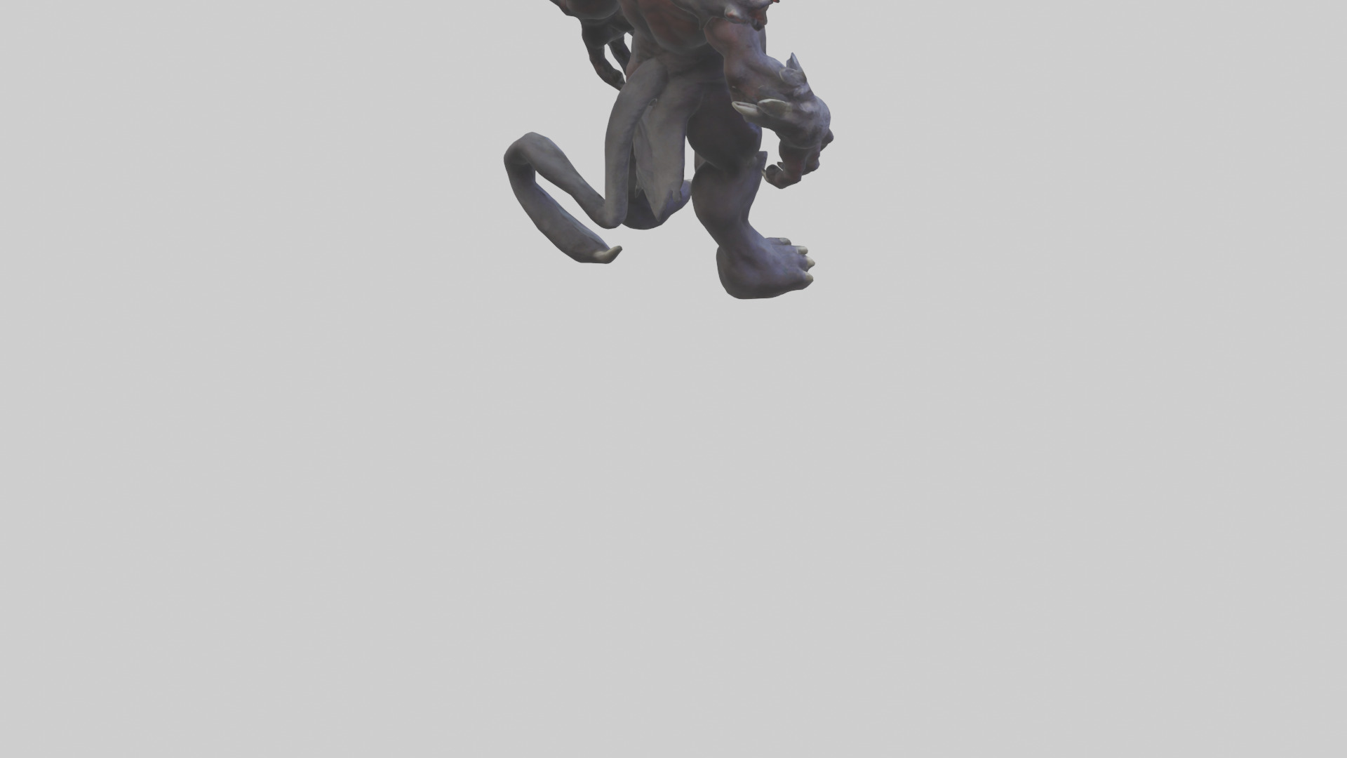 Mountain Demon model Low-poly 3D model_4