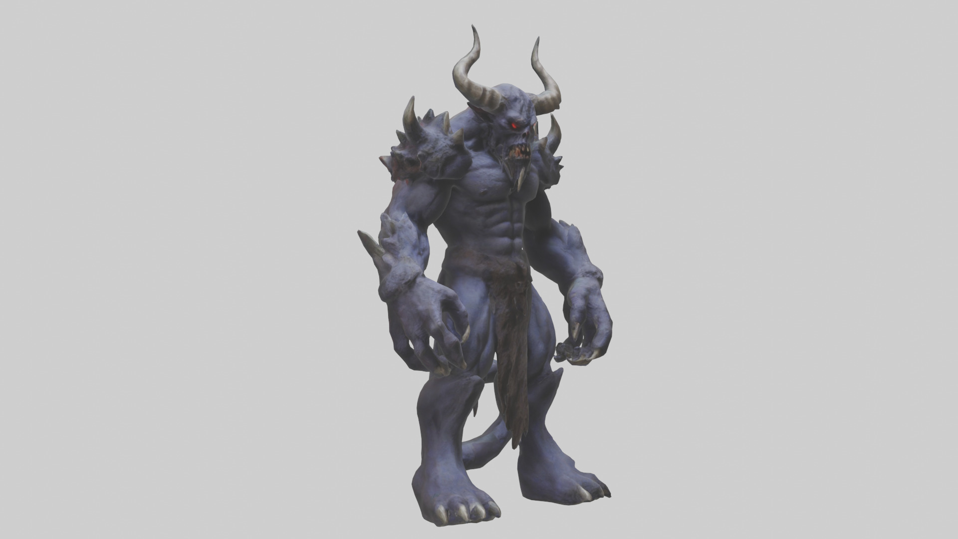 Mountain Demon model Low-poly 3D model_11