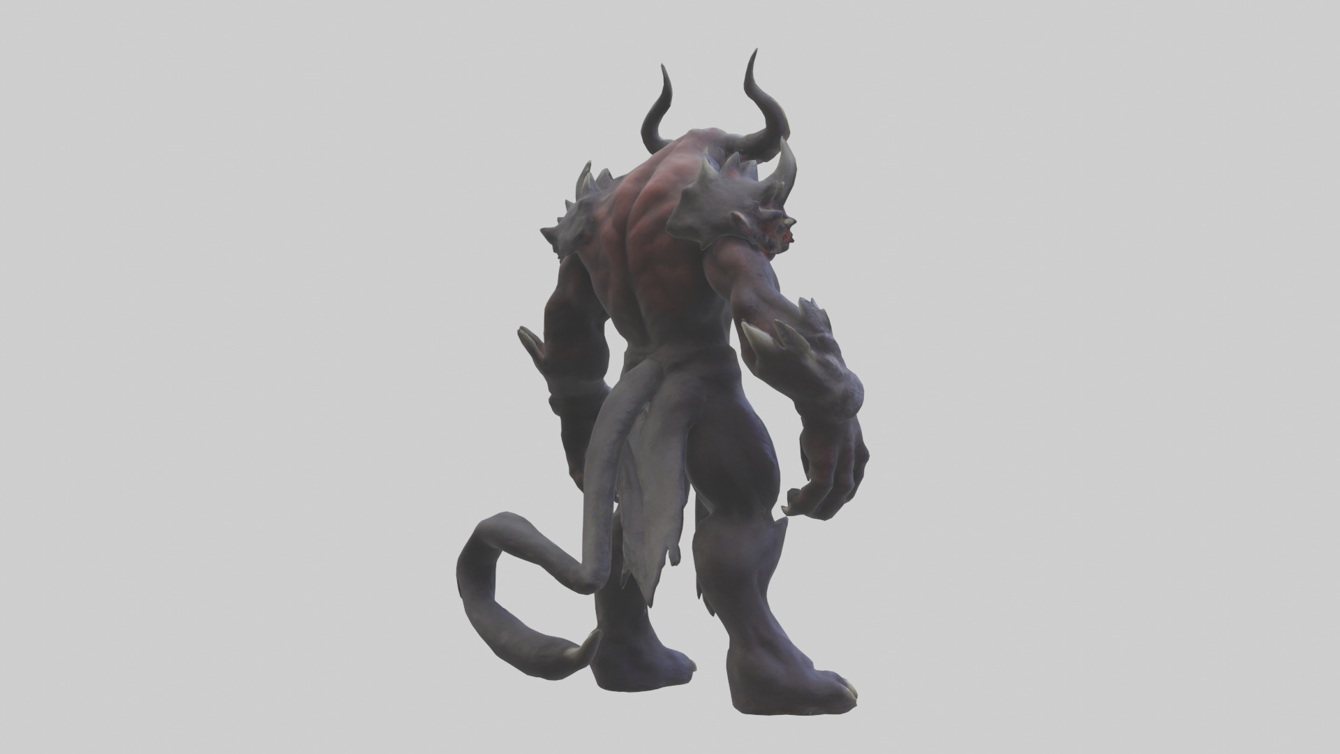 Mountain Demon model Low-poly 3D model_2