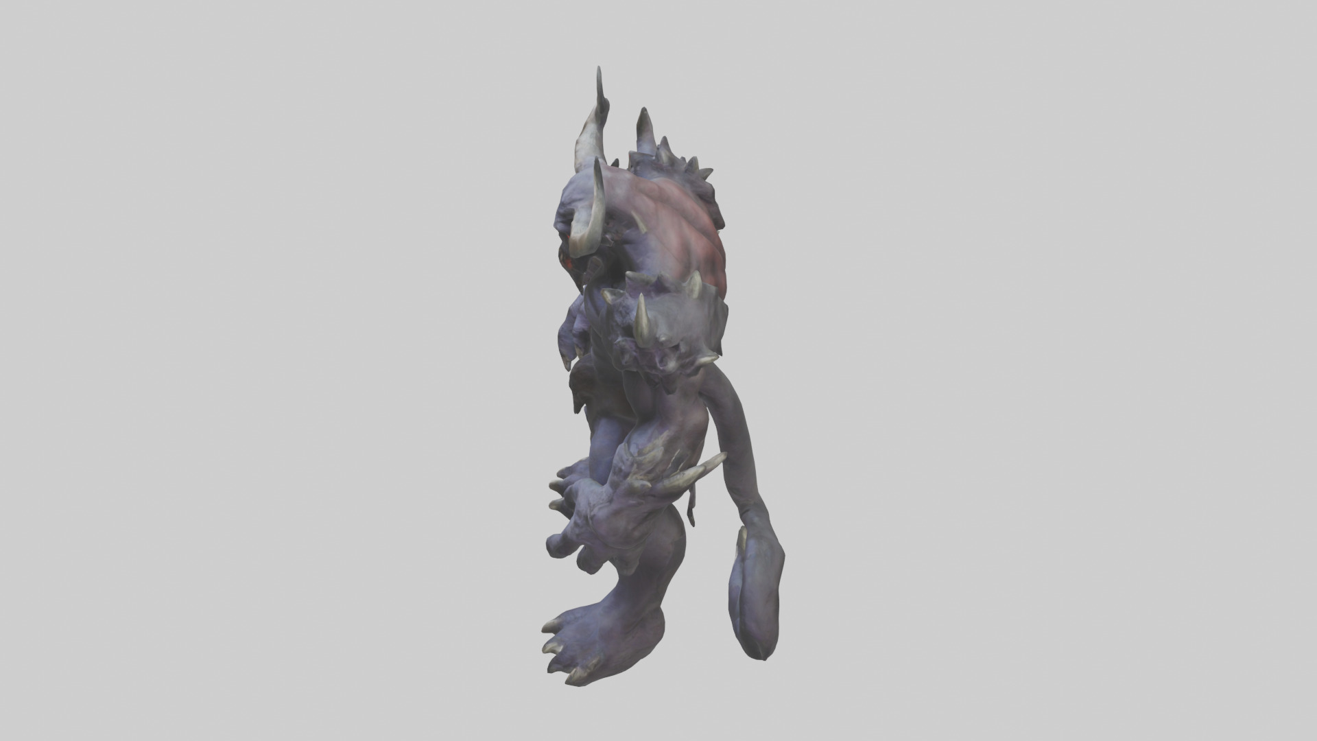 Mountain Demon model Low-poly 3D model_17