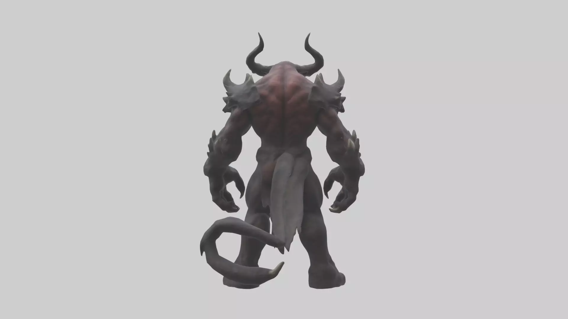 Mountain Demon model Low-poly 3D model_0