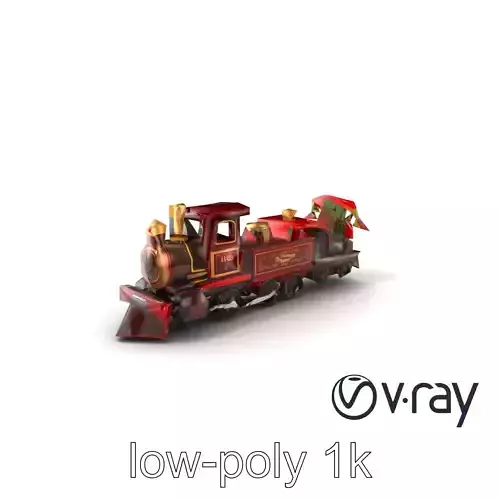 Nostalgic Holiday Train Set 3D model pack