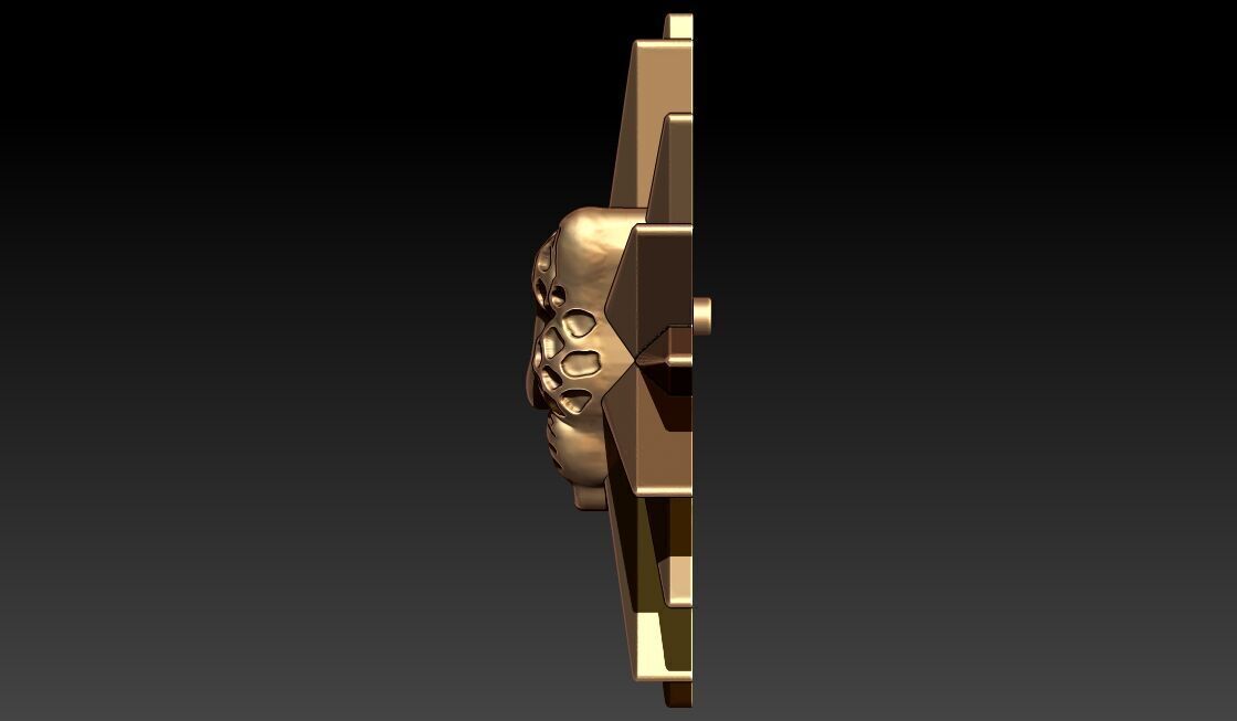 panther pendant 3D print model_3