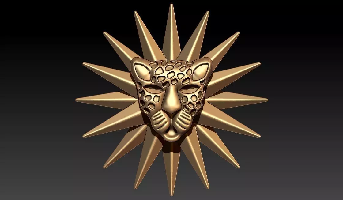 panther pendant 3D print model_0