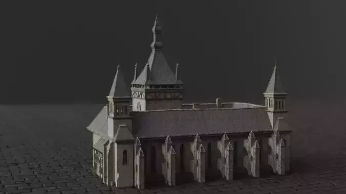 Dark Fantasy House - LGC 3D model
