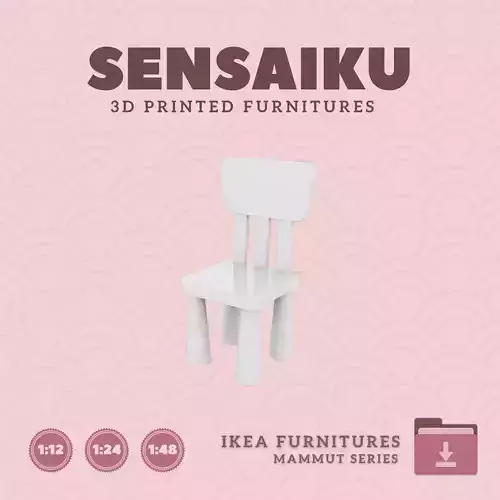 MAMMUT Childrens Chair for Mini Dollhouse - IKEA 3D Print
