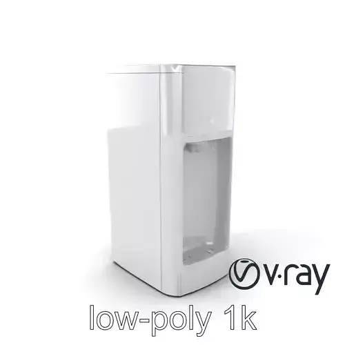 Smart Water Dispenser Stainless Steel Design model pack Low-poly 3D model