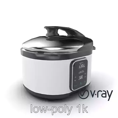 Elegant Sous Vide Cooker model pack Low-poly 3D model