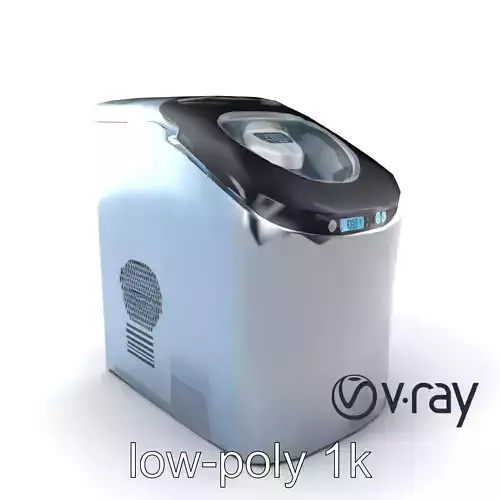 Contemporary Ice Maker model pack with Streamlined Design Low-poly 3D model