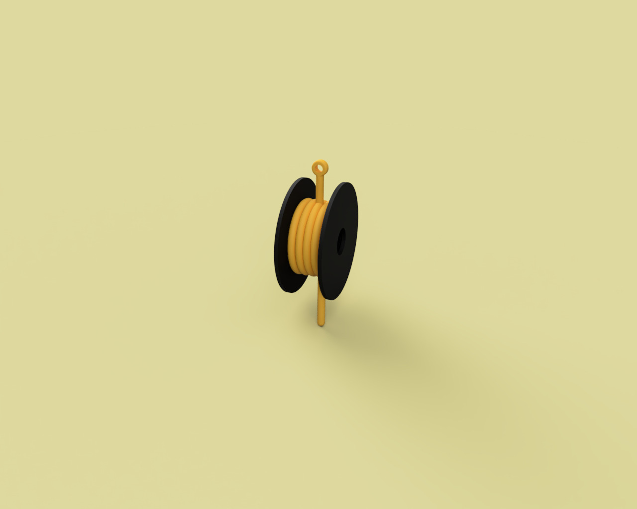 3D-Printed Filament Spool Christmas Tree Ornament 3D print model_3