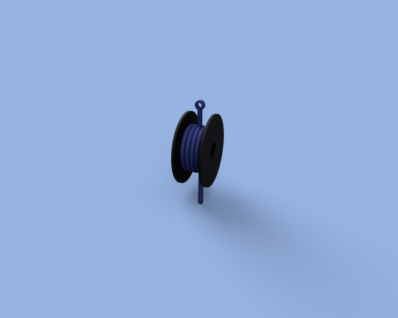 3D-Printed Filament Spool Christmas Tree Ornament 3D print model_2