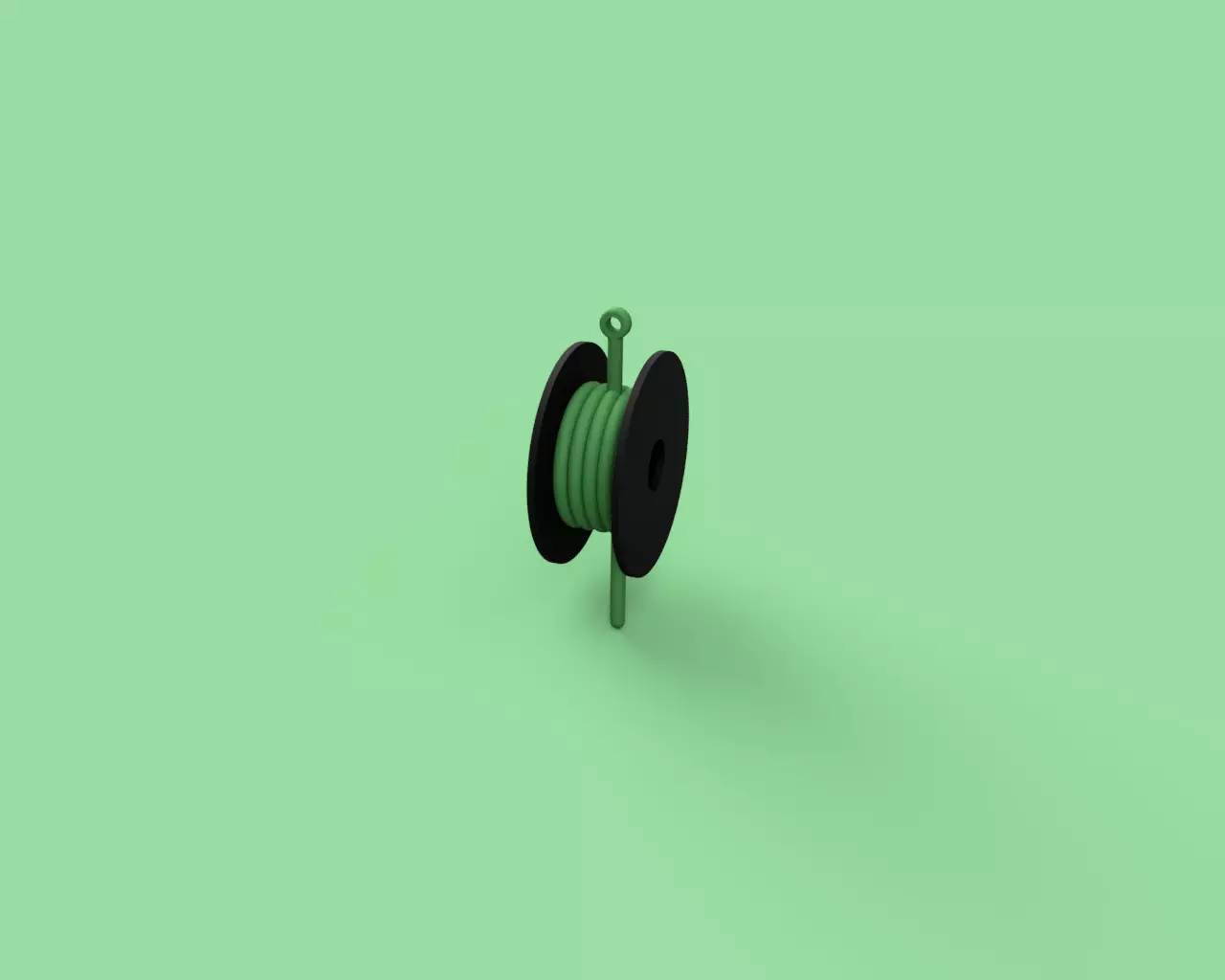 3D-Printed Filament Spool Christmas Tree Ornament 3D print model_0