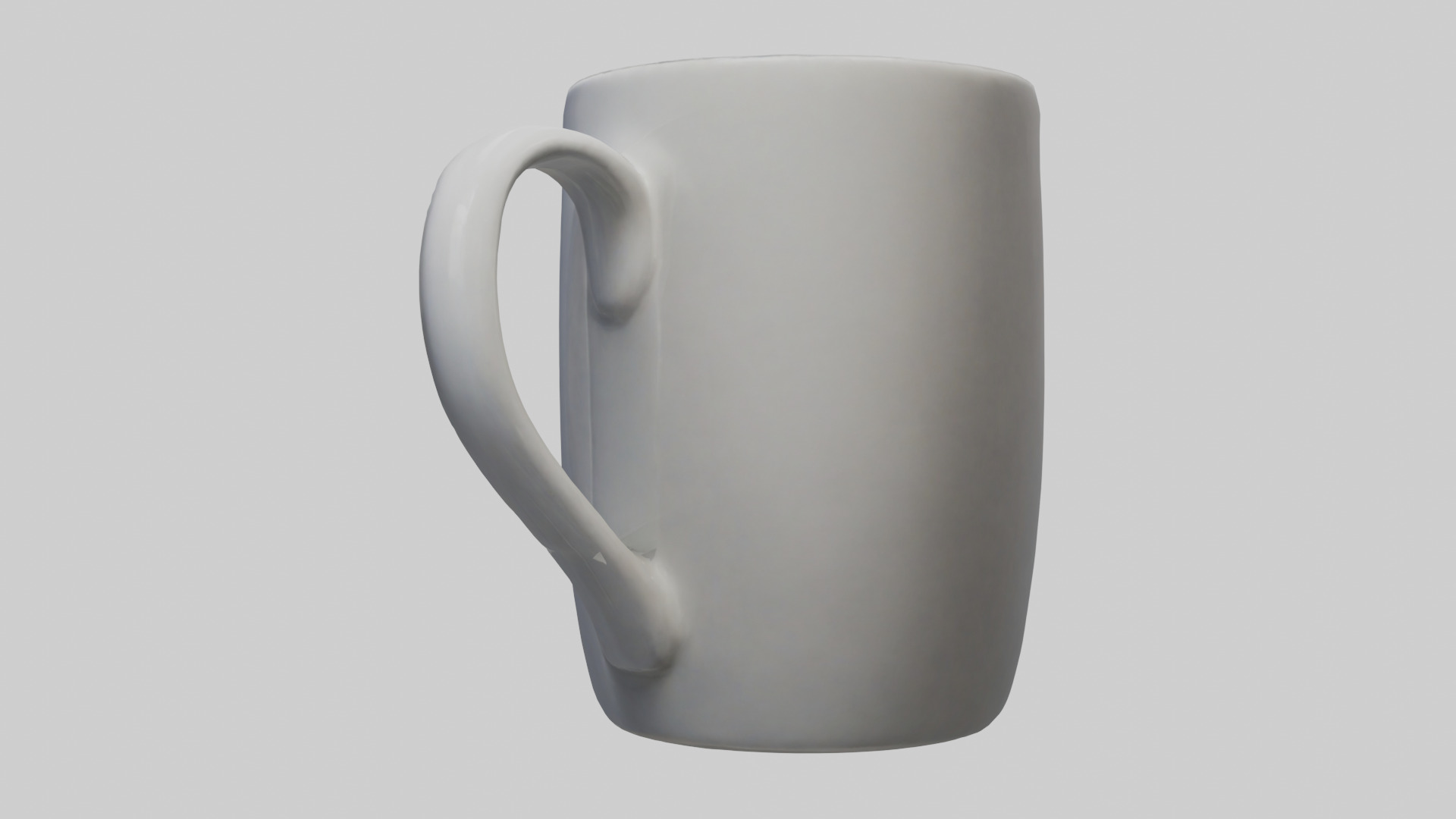 Mug model Low-poly 3D model_1