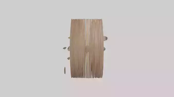 ultiLayered Wall Clock model Low-poly 3D model