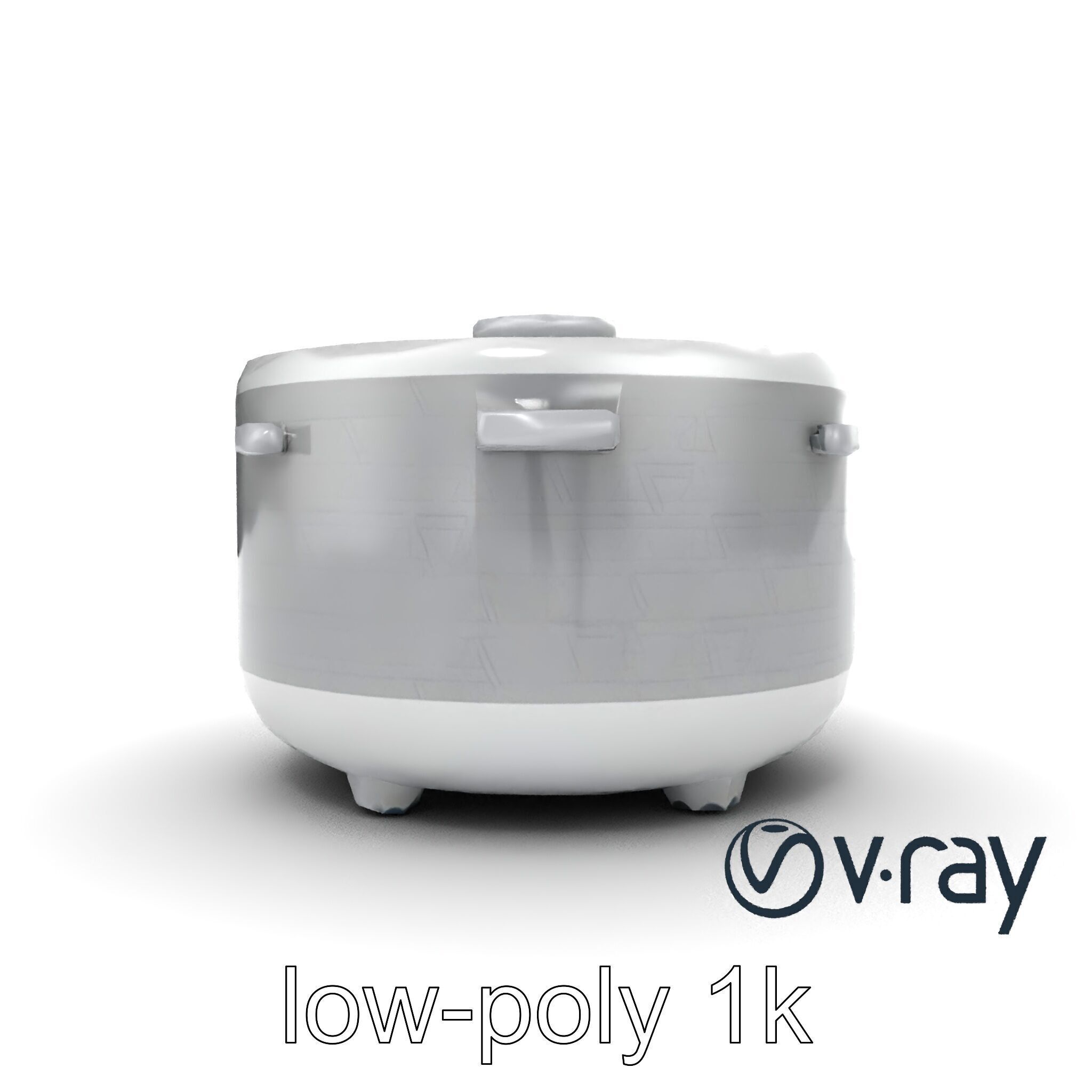 Smart Rice Cooker Advanced Technology model pack Low-poly 3D model_29