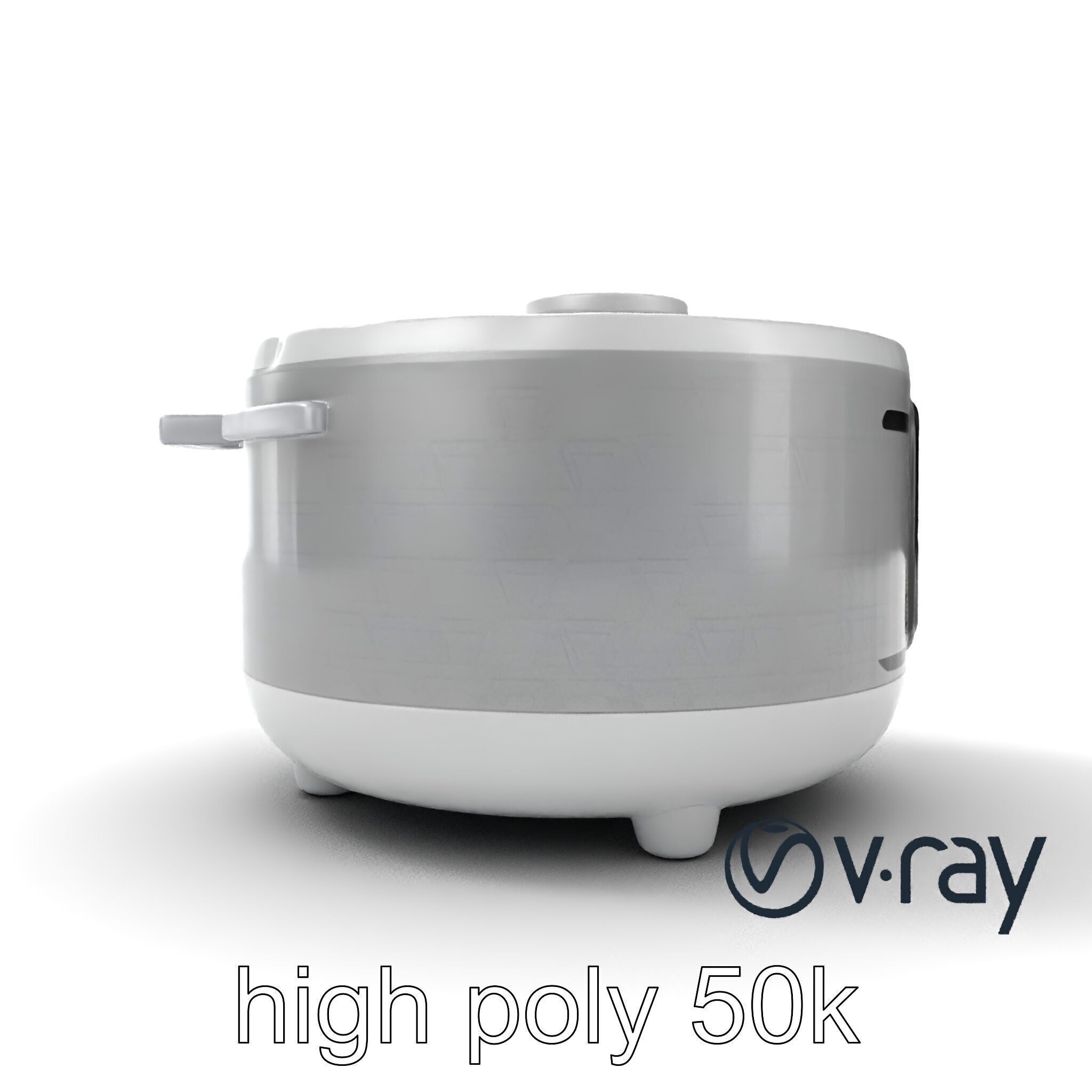 Smart Rice Cooker Advanced Technology model pack Low-poly 3D model_14