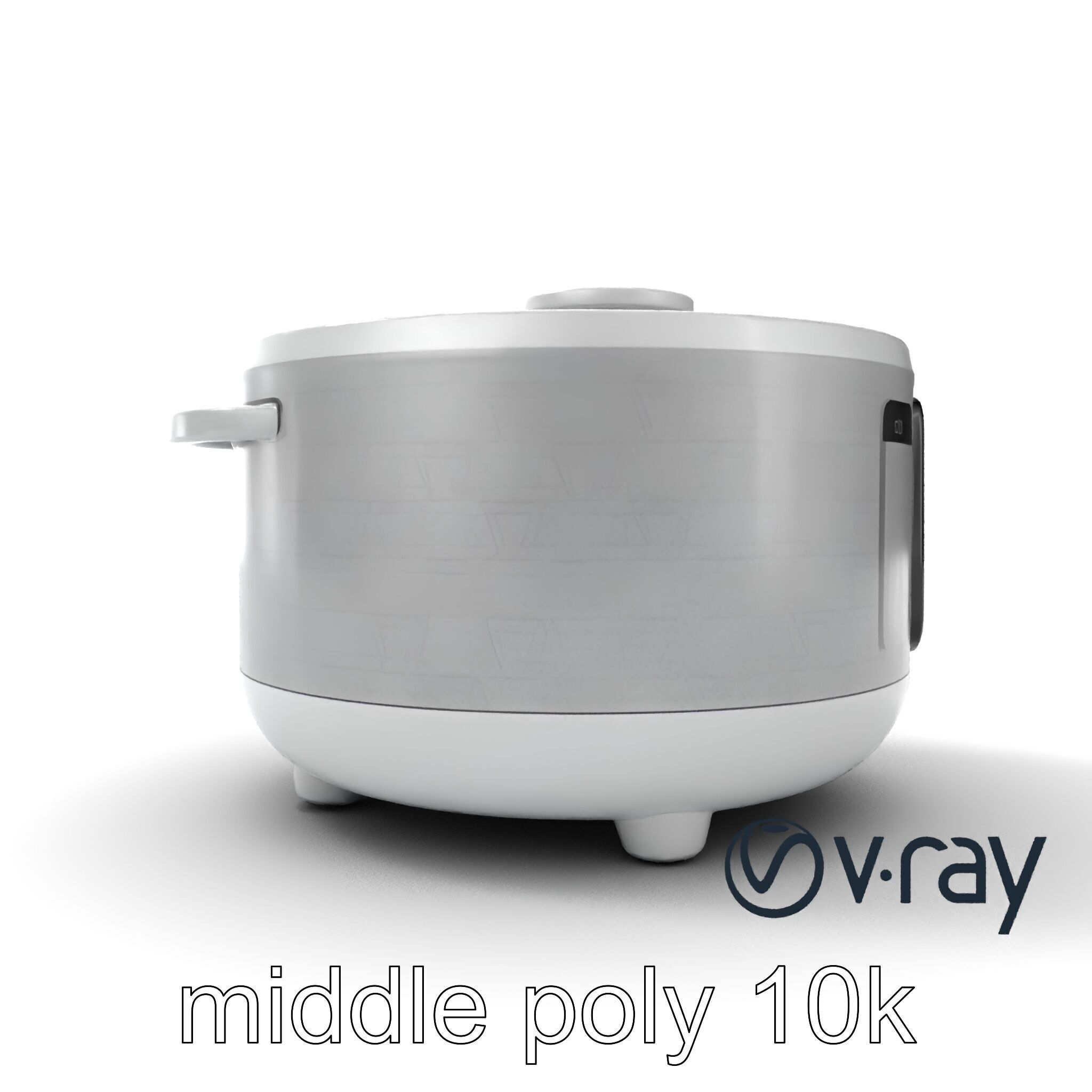 Smart Rice Cooker Advanced Technology model pack Low-poly 3D model_20