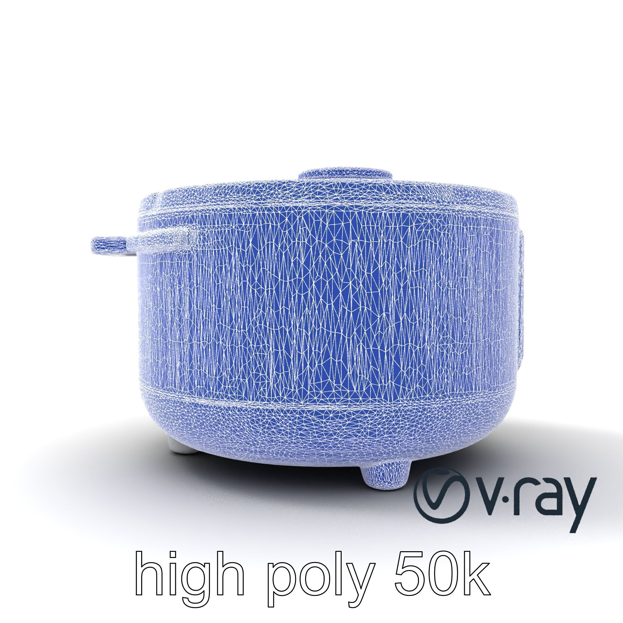 Smart Rice Cooker Advanced Technology model pack Low-poly 3D model_21