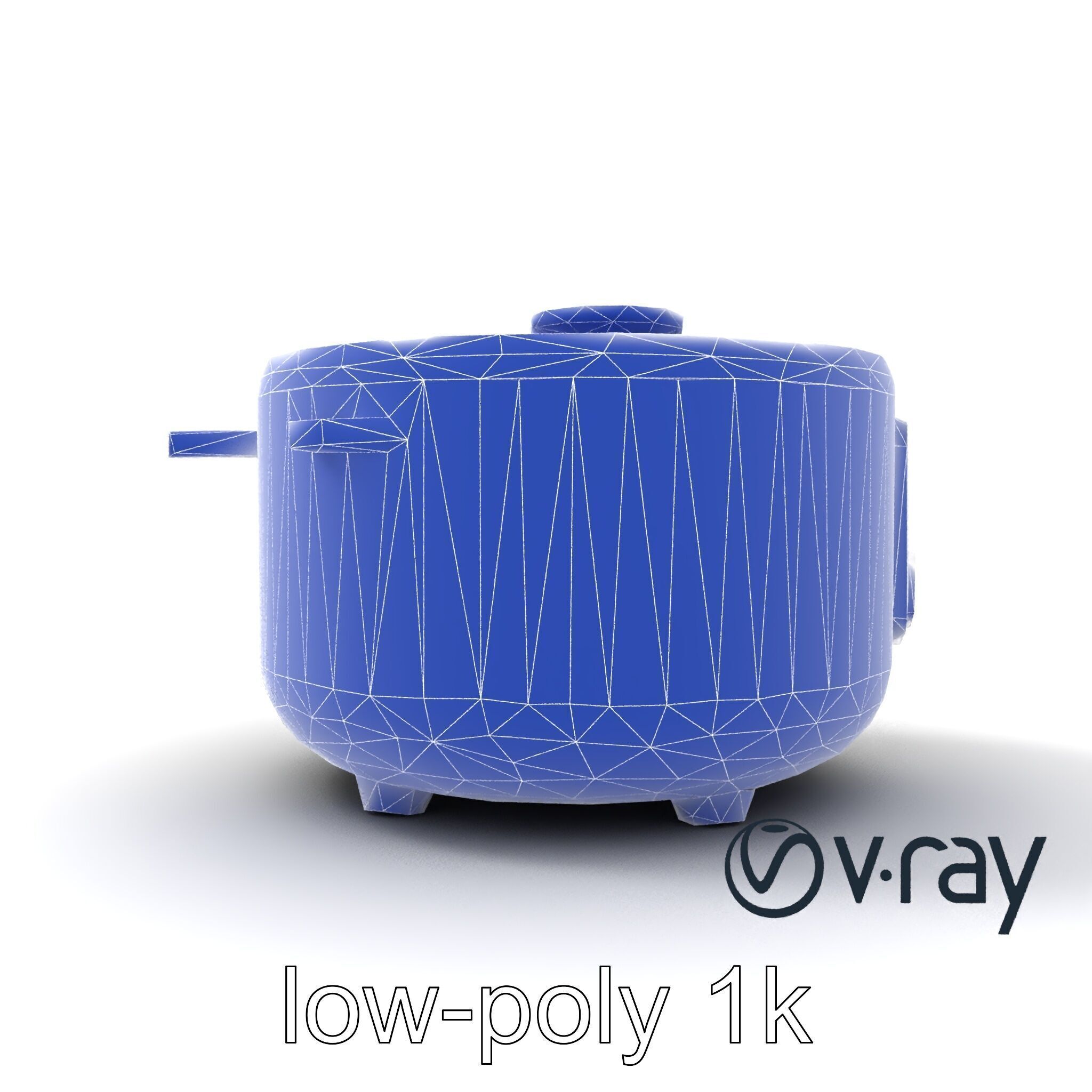 Smart Rice Cooker Advanced Technology model pack Low-poly 3D model_22