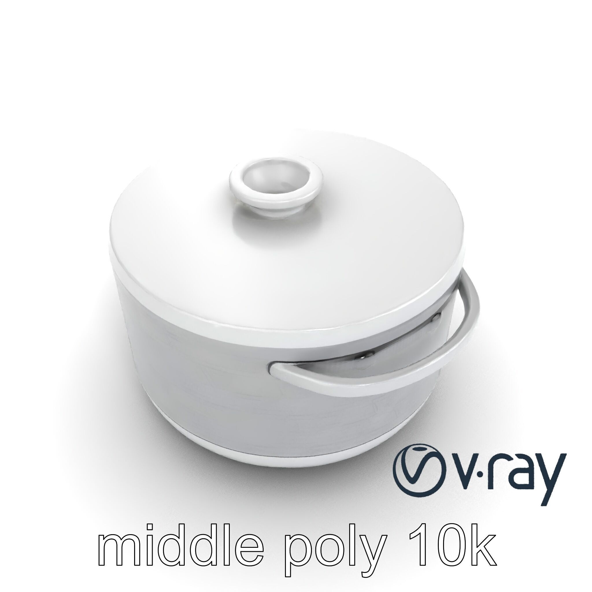 Smart Rice Cooker Advanced Technology model pack Low-poly 3D model_18
