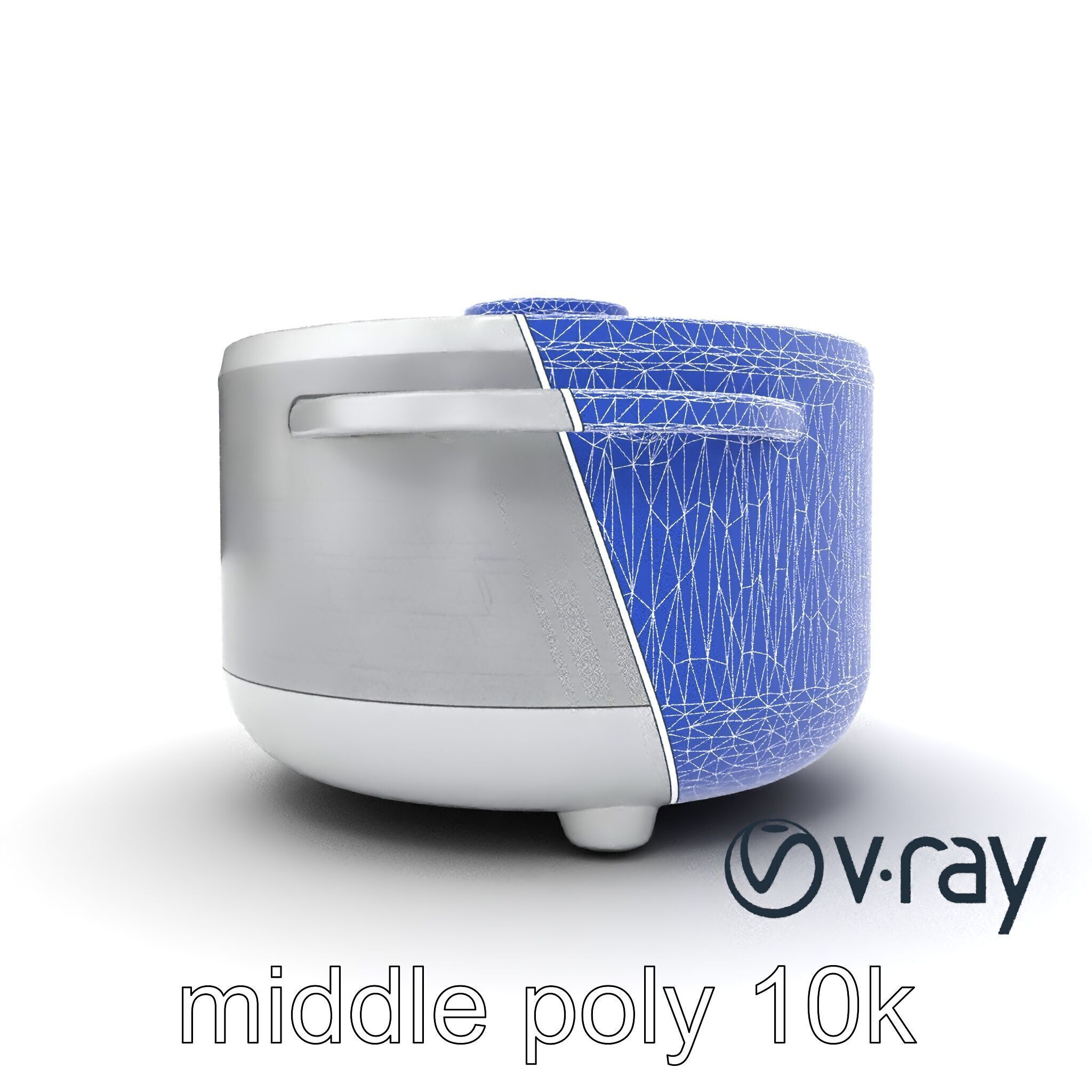 Smart Rice Cooker Advanced Technology model pack Low-poly 3D model_30