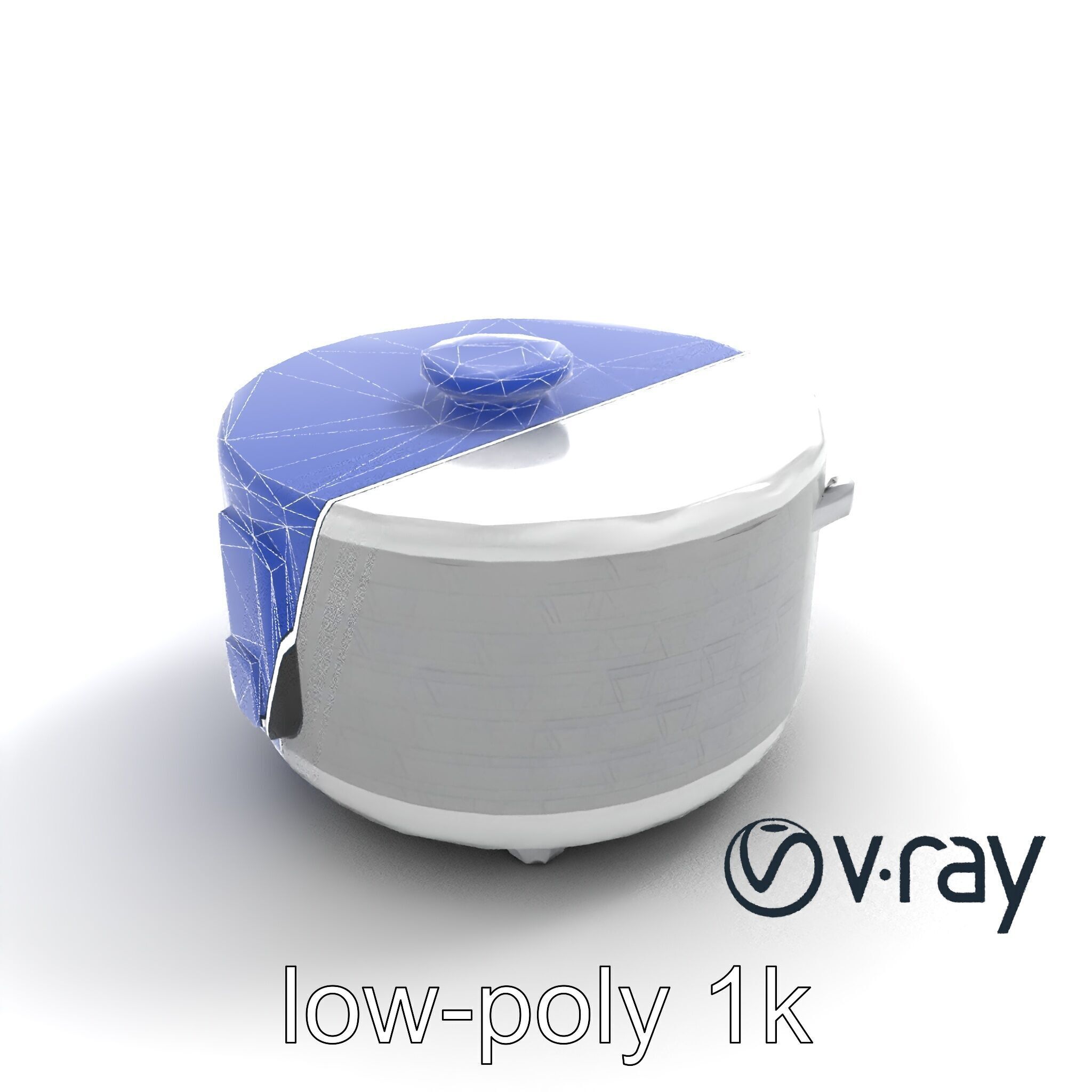 Smart Rice Cooker Advanced Technology model pack Low-poly 3D model_12