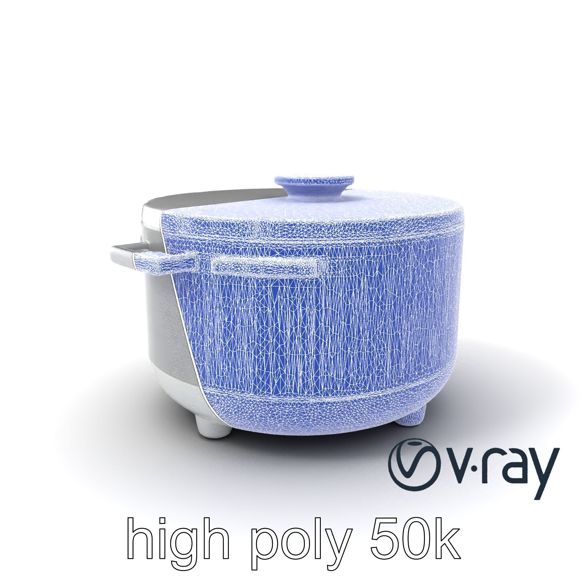 Smart Rice Cooker Advanced Technology model pack Low-poly 3D model_26
