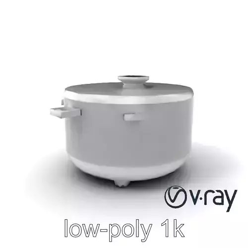 Smart Rice Cooker Advanced Technology model pack Low-poly 3D model