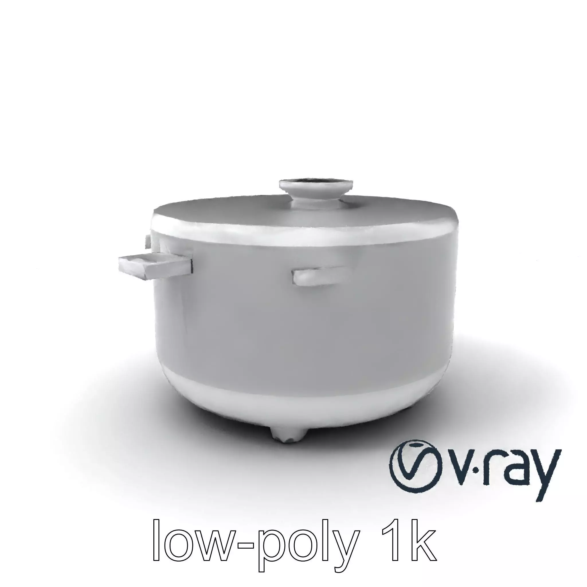 Smart Rice Cooker Advanced Technology model pack Low-poly 3D model_0