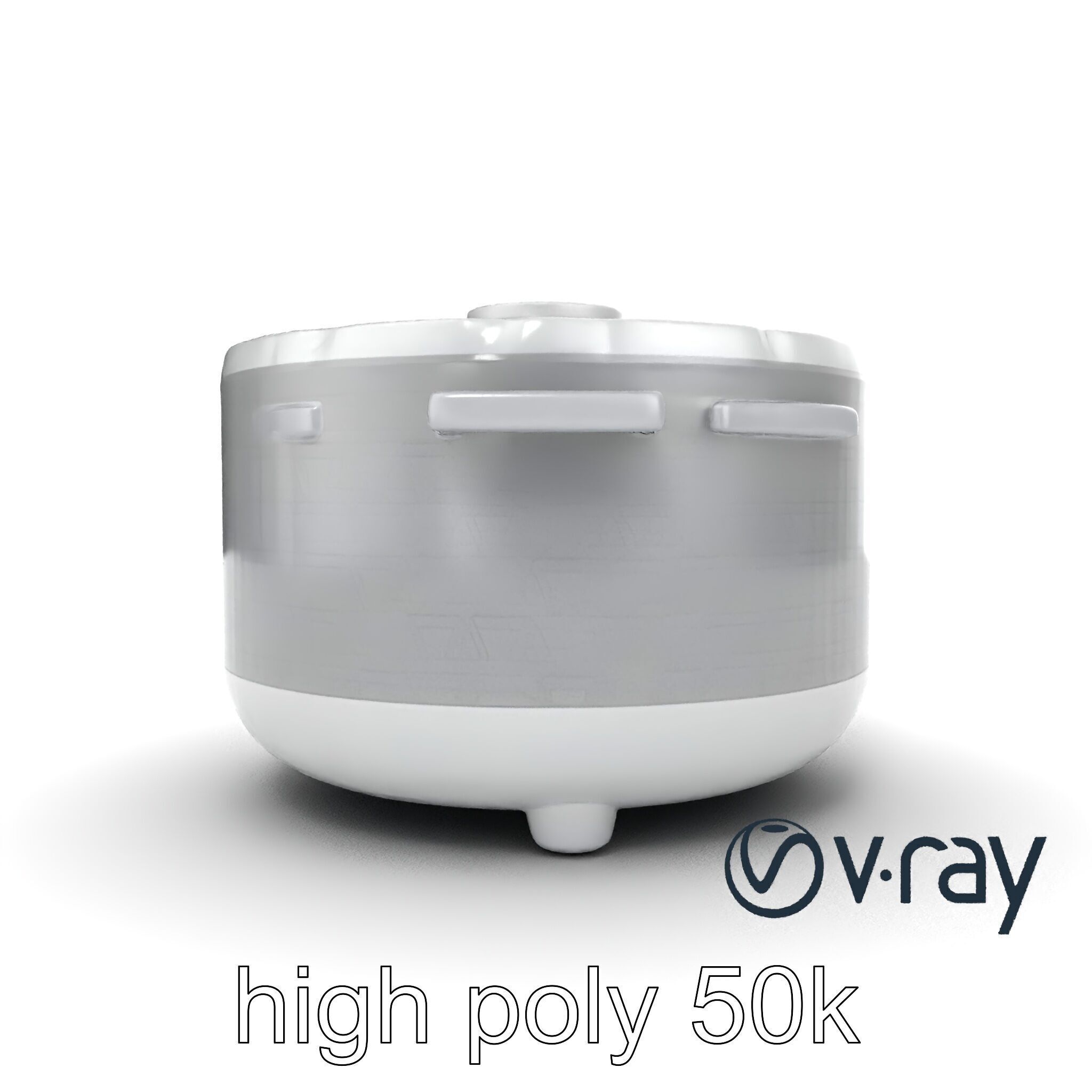 Smart Rice Cooker Advanced Technology model pack Low-poly 3D model_16