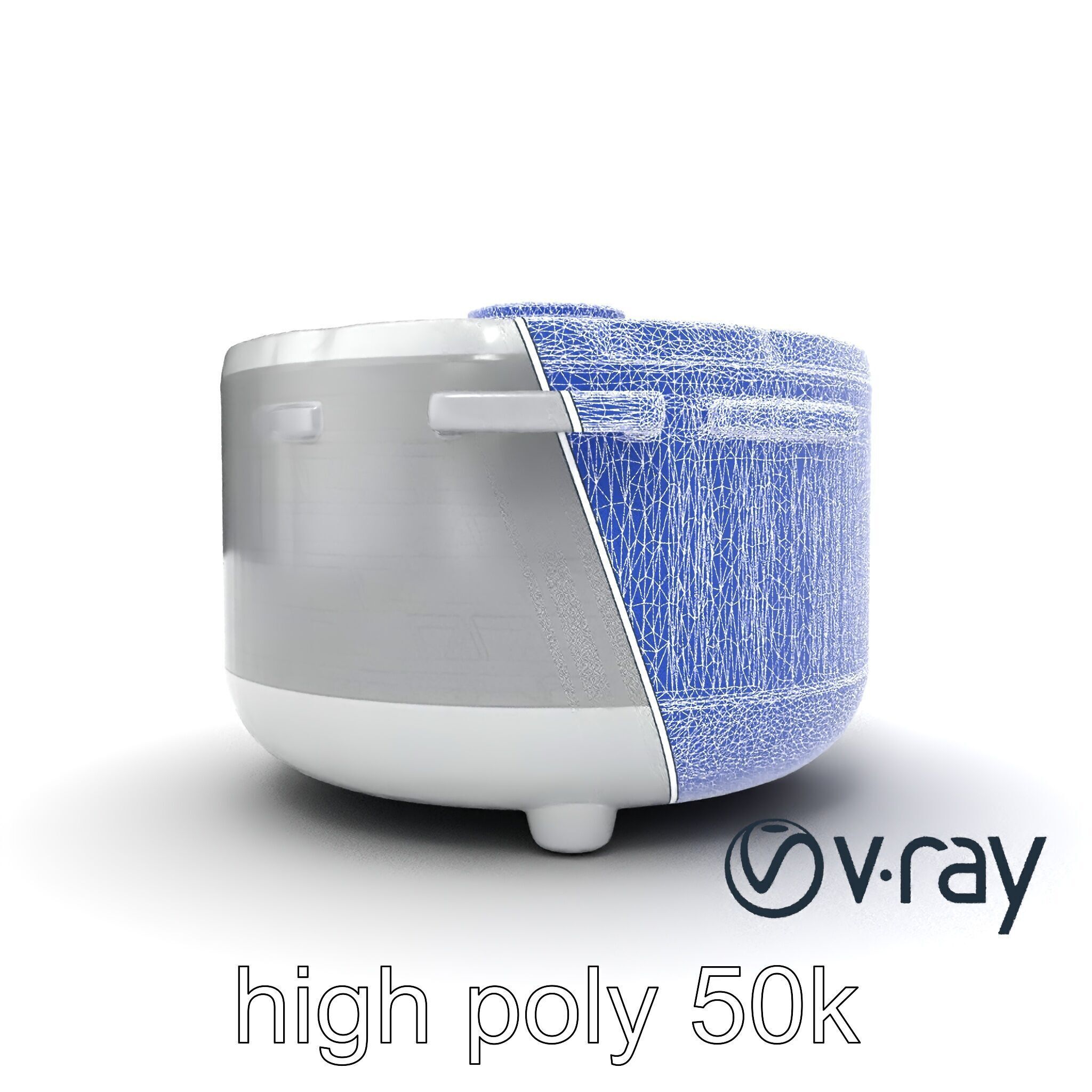 Smart Rice Cooker Advanced Technology model pack Low-poly 3D model_24