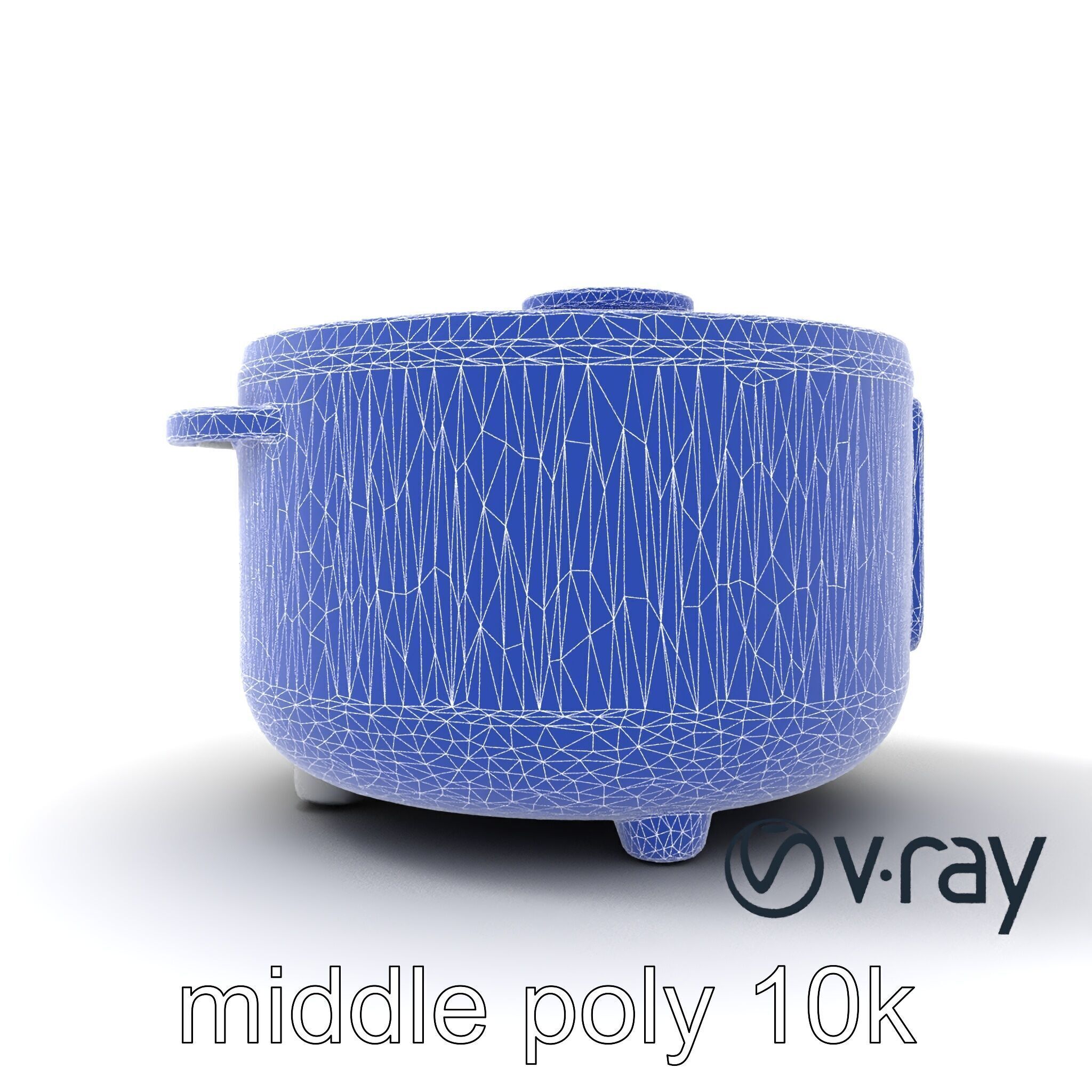 Smart Rice Cooker Advanced Technology model pack Low-poly 3D model_32