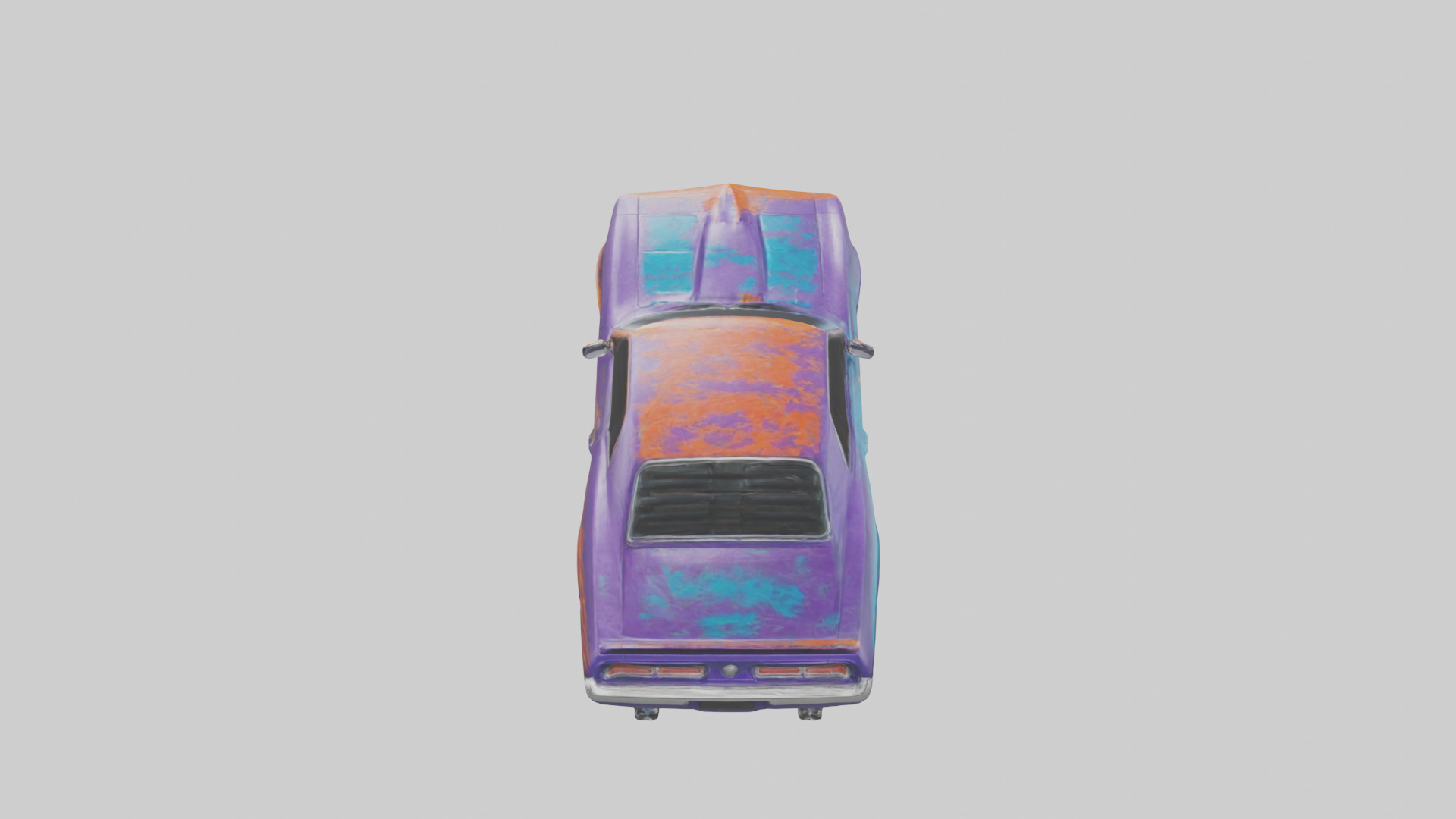 uscle Car with Custom Paint model Low-poly 3D model_15