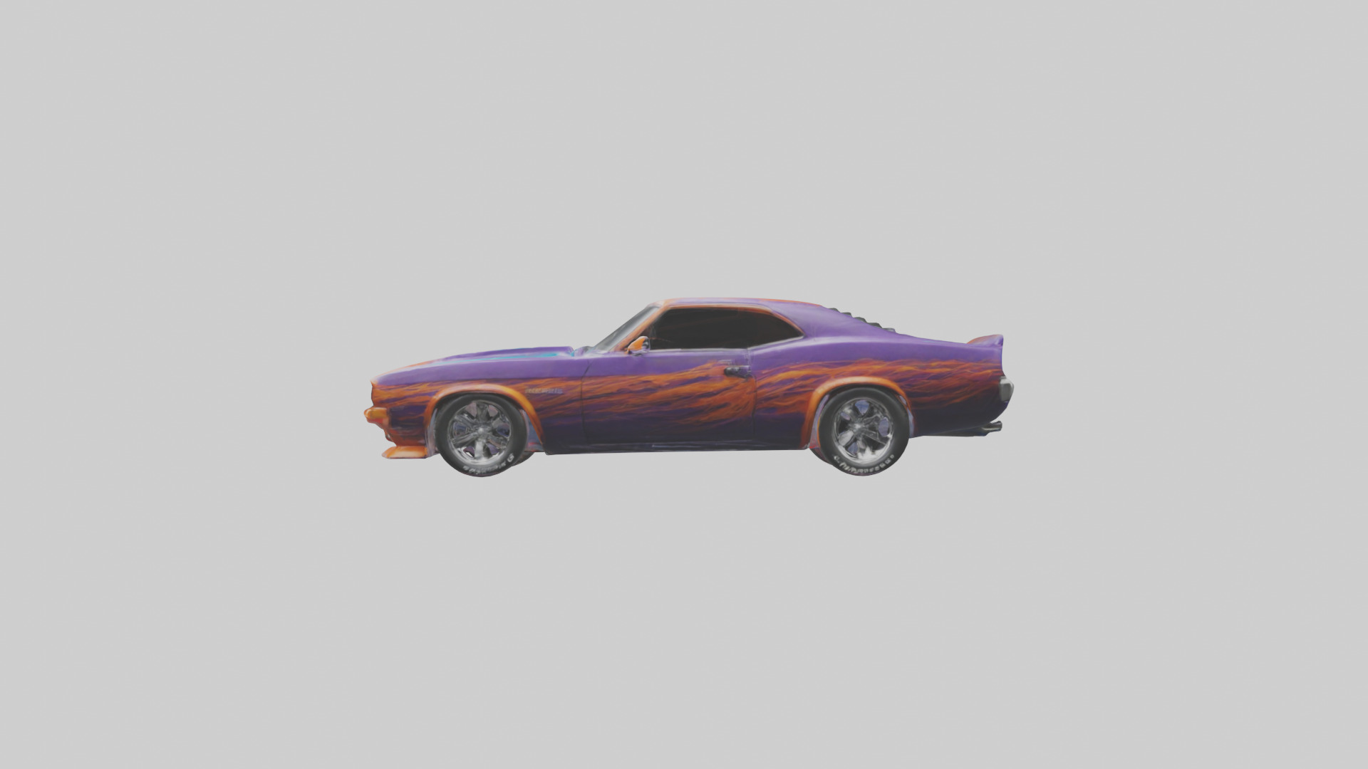 uscle Car with Custom Paint model Low-poly 3D model_12