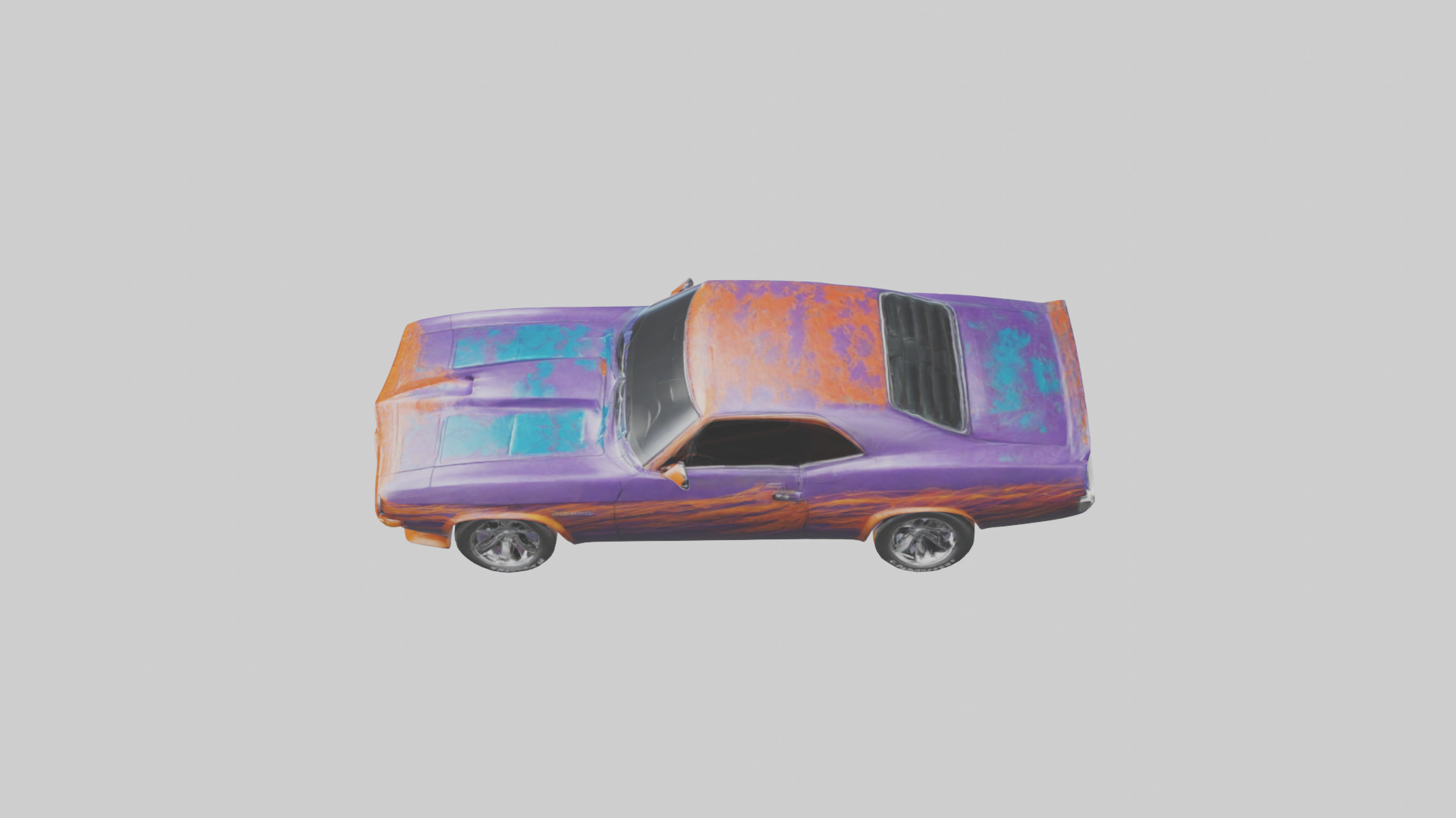 uscle Car with Custom Paint model Low-poly 3D model_17