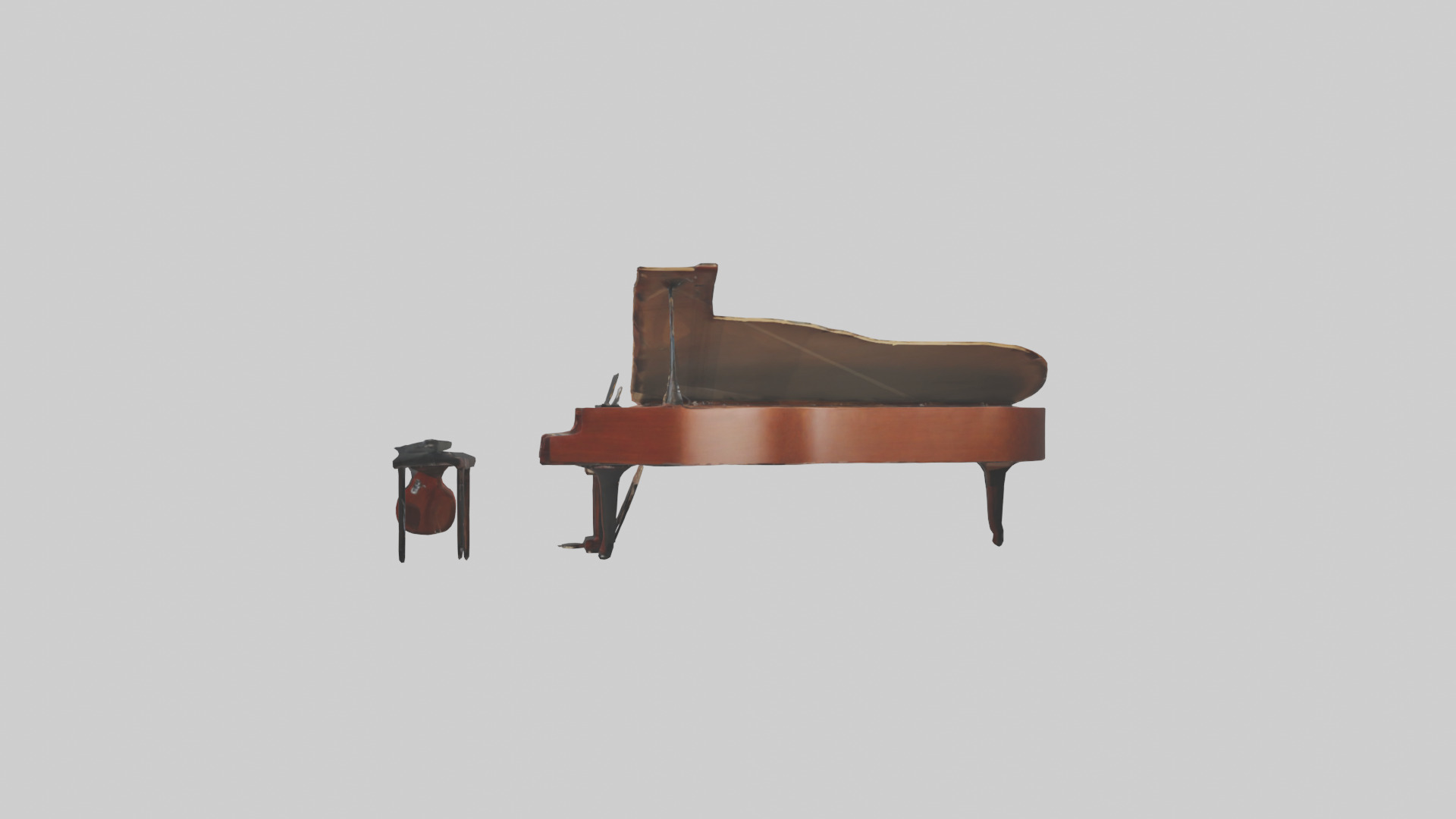 Music Practice Room Low-poly 3D model_13