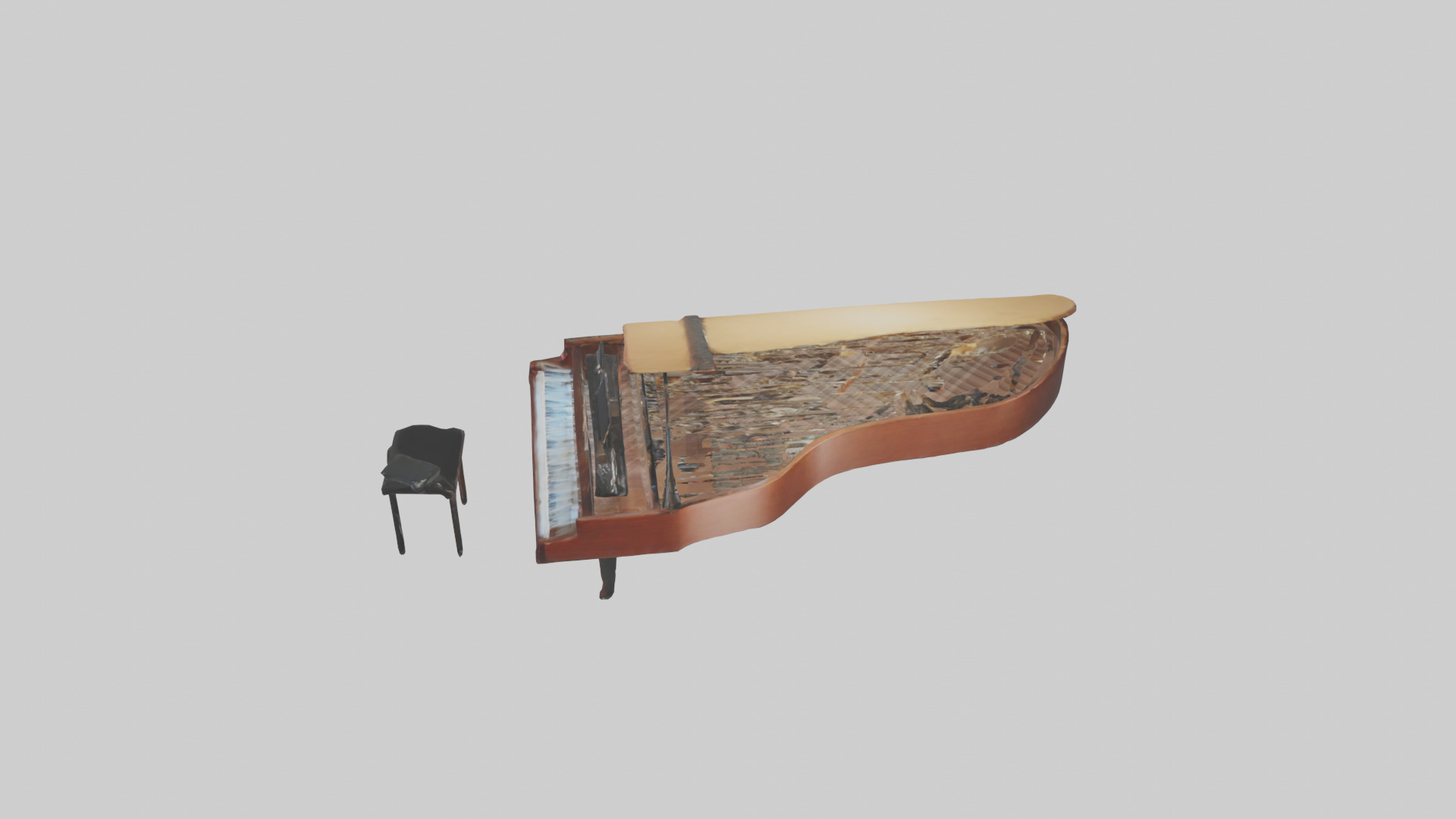 Music Practice Room Low-poly 3D model_18