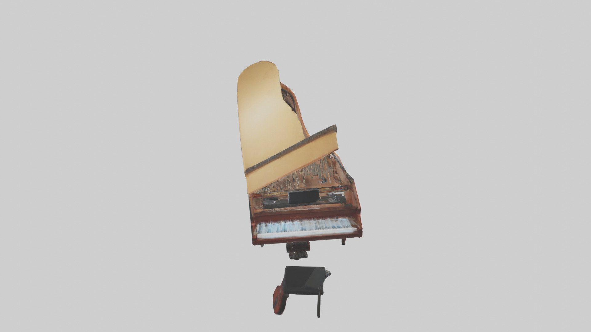 Music Practice Room Low-poly 3D model_15