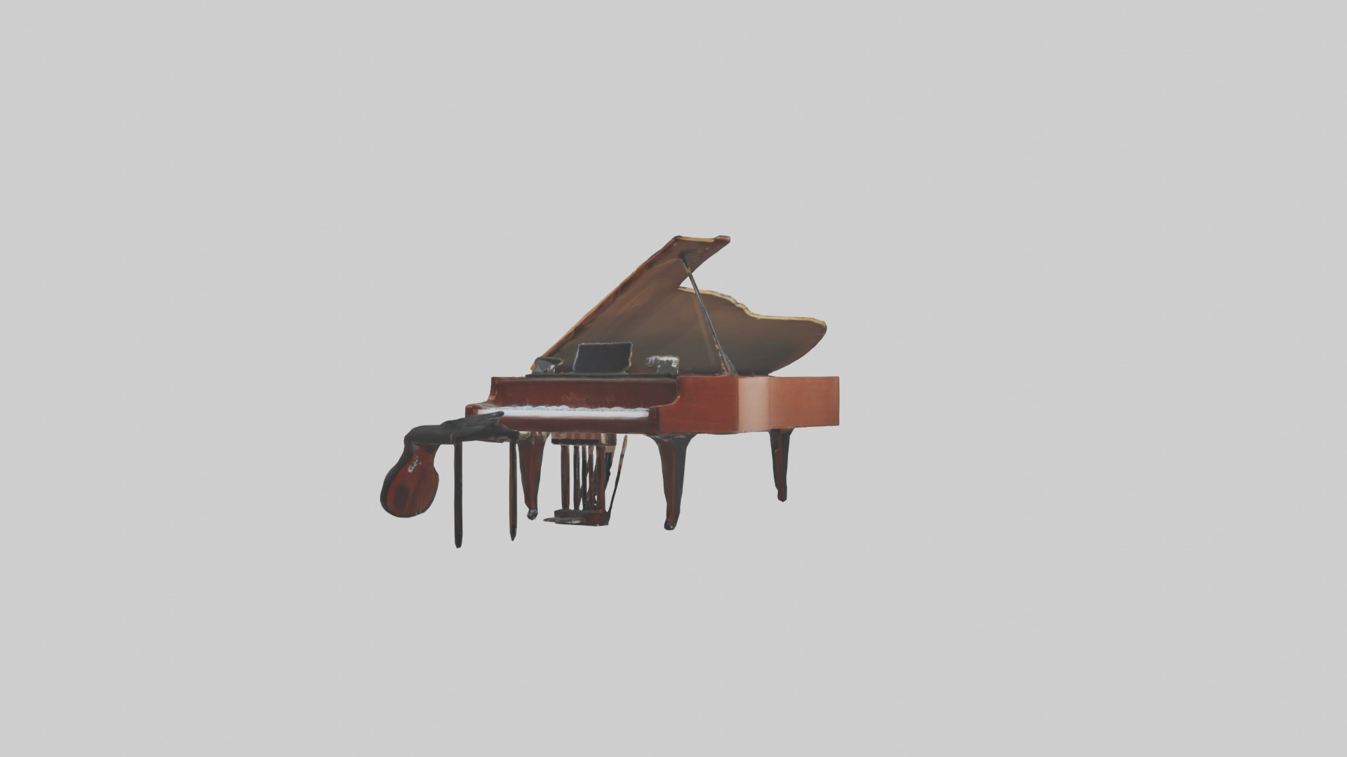 Music Practice Room Low-poly 3D model_2