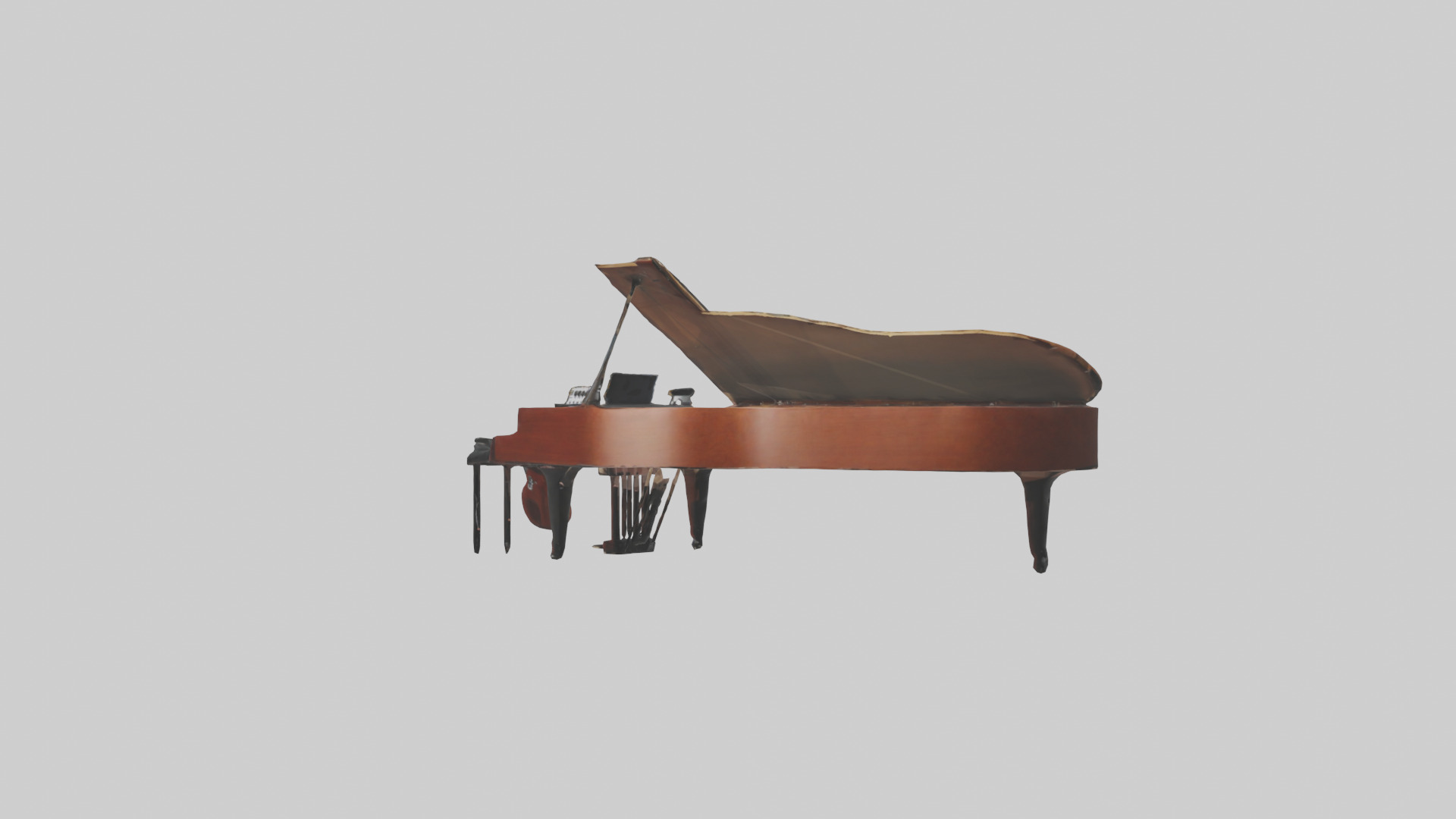 Music Practice Room Low-poly 3D model_11