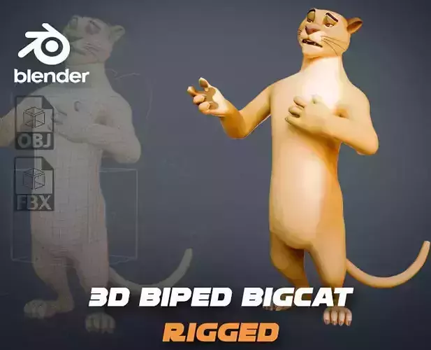 Biped BigCat Rigged