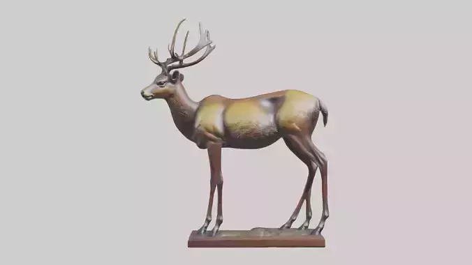 Musk Deer statue model
