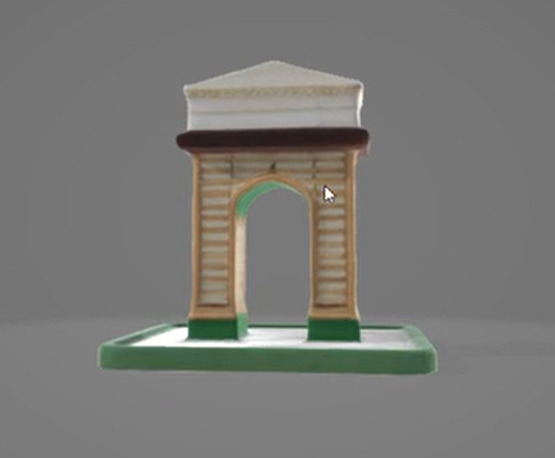 Gateway of India Realistic 3D Model with Detailed Architecture 3D model_2